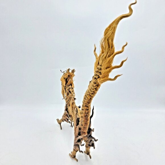 Handcrafted Rope Dragon Figurine – Twisted Natural Fiber Asian Folk Art-Vintage - Picture 4 of 6